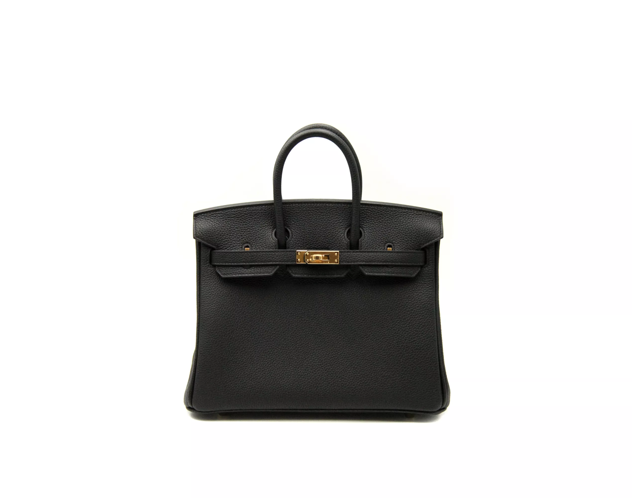 Hermès Birkin 25 Togo Schwarz mit Gold Hardware – Ansicht 1