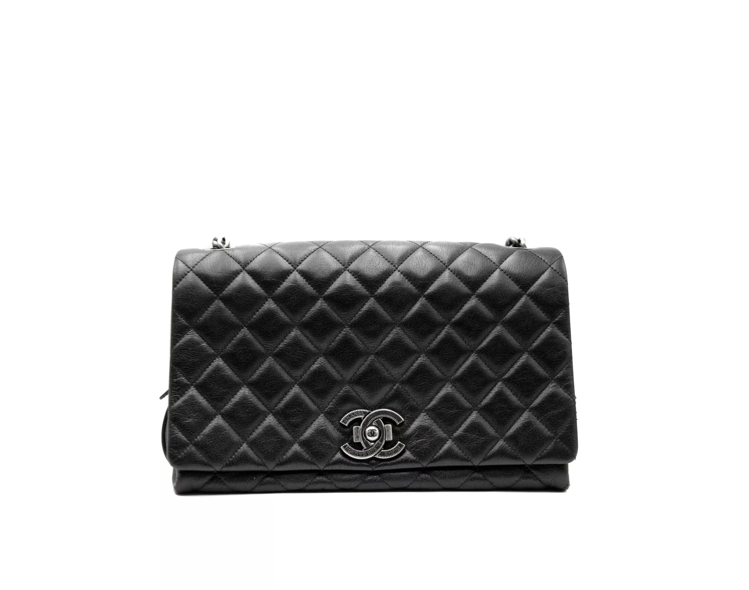 Chanel 31 Rue Cambon Flap Bag Schwarz gestepptes Leder – Ansicht 1