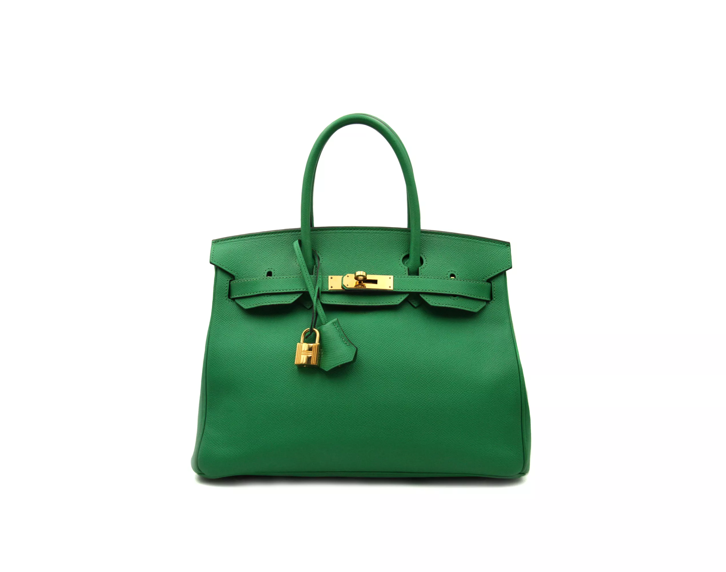 Hermès Birkin 30 Epsom Bambou Grün mit Gold Hardware – Ansicht 1