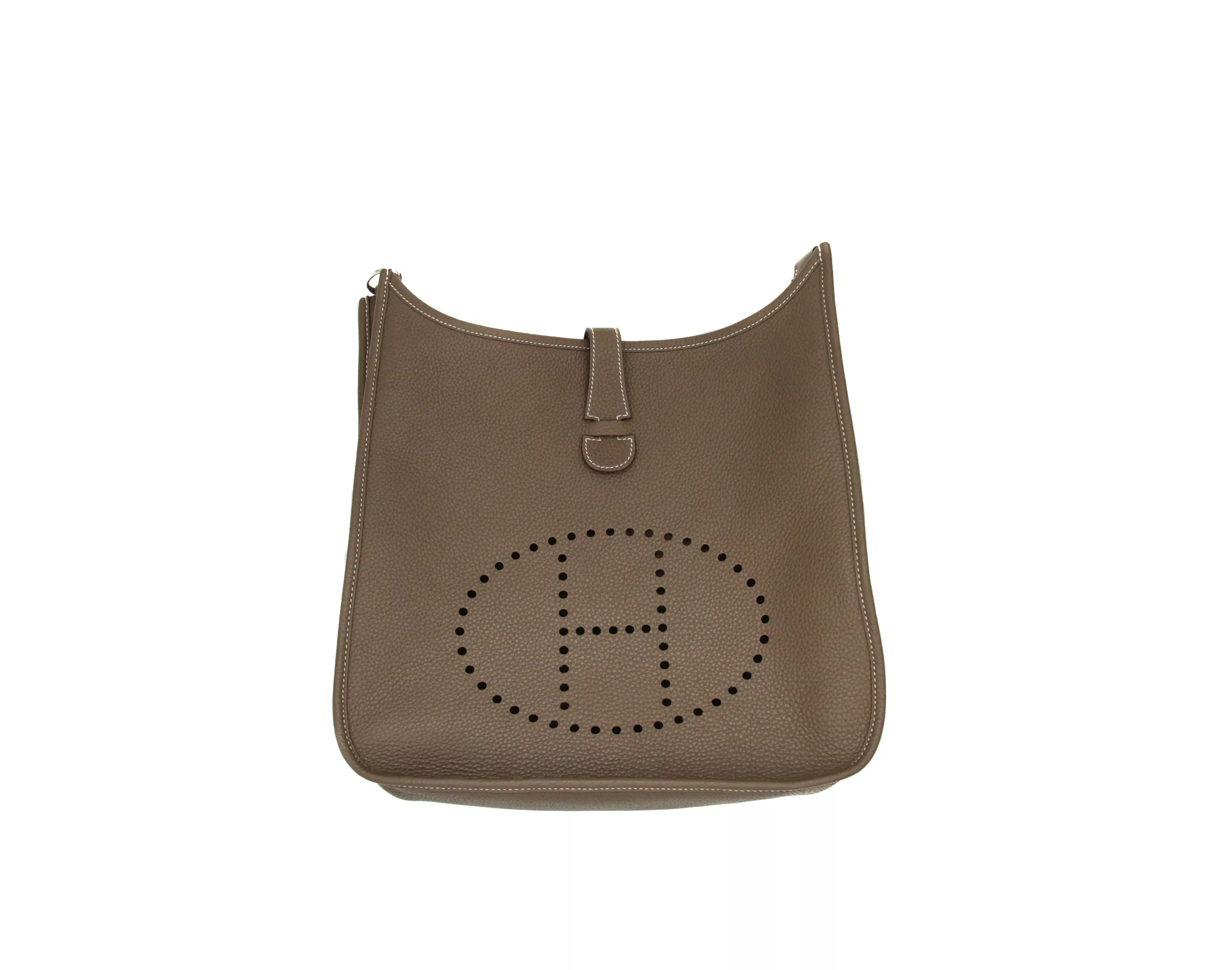 Hermes Evelyne III 33 Clemence Etoupe Palladium Hardware – Ansicht 1