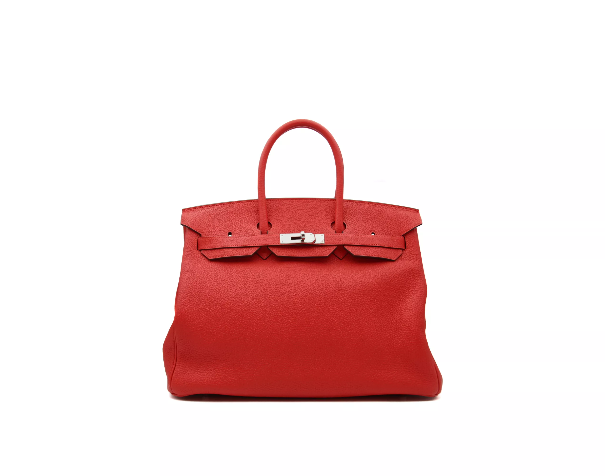 Hermès Birkin 35 Rouge Tomate Taurillon Clemence – Ansicht 1