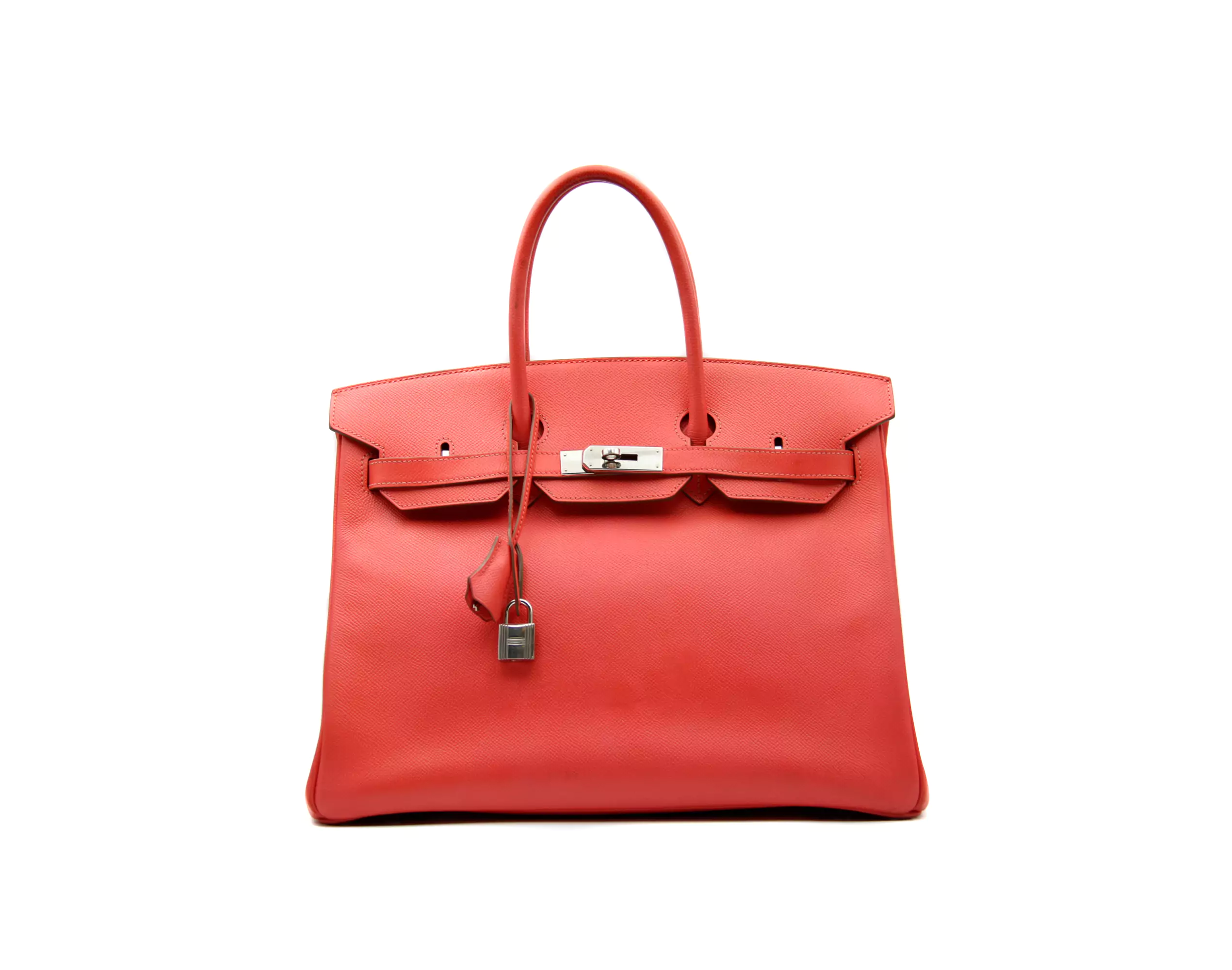 Hermes Birkin 35 Epsom Rose Jaipur mit Palladium Hardware – Ansicht 1