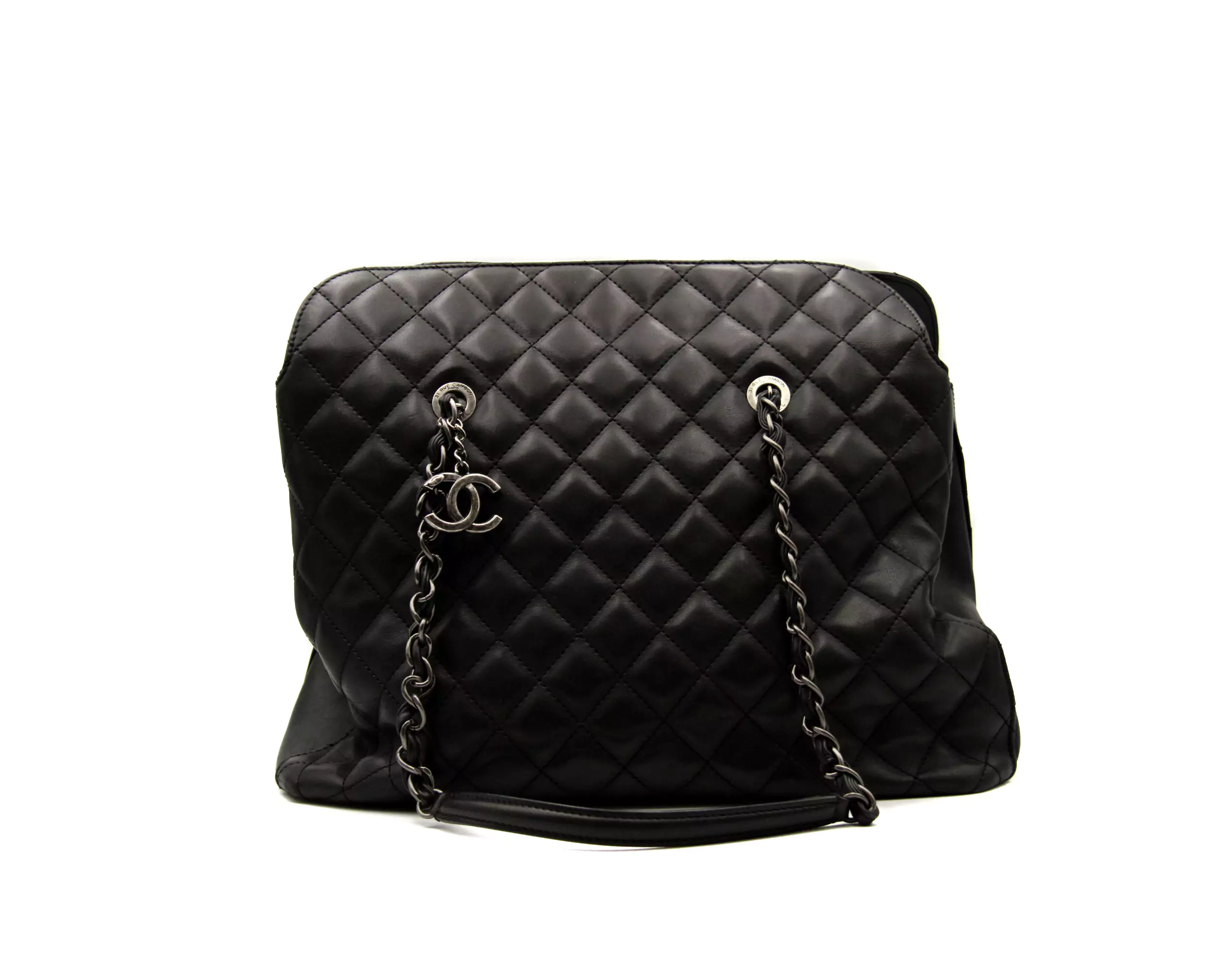 Chanel Grand Shopping Einkaufstasche Schwarz – Ansicht 1
