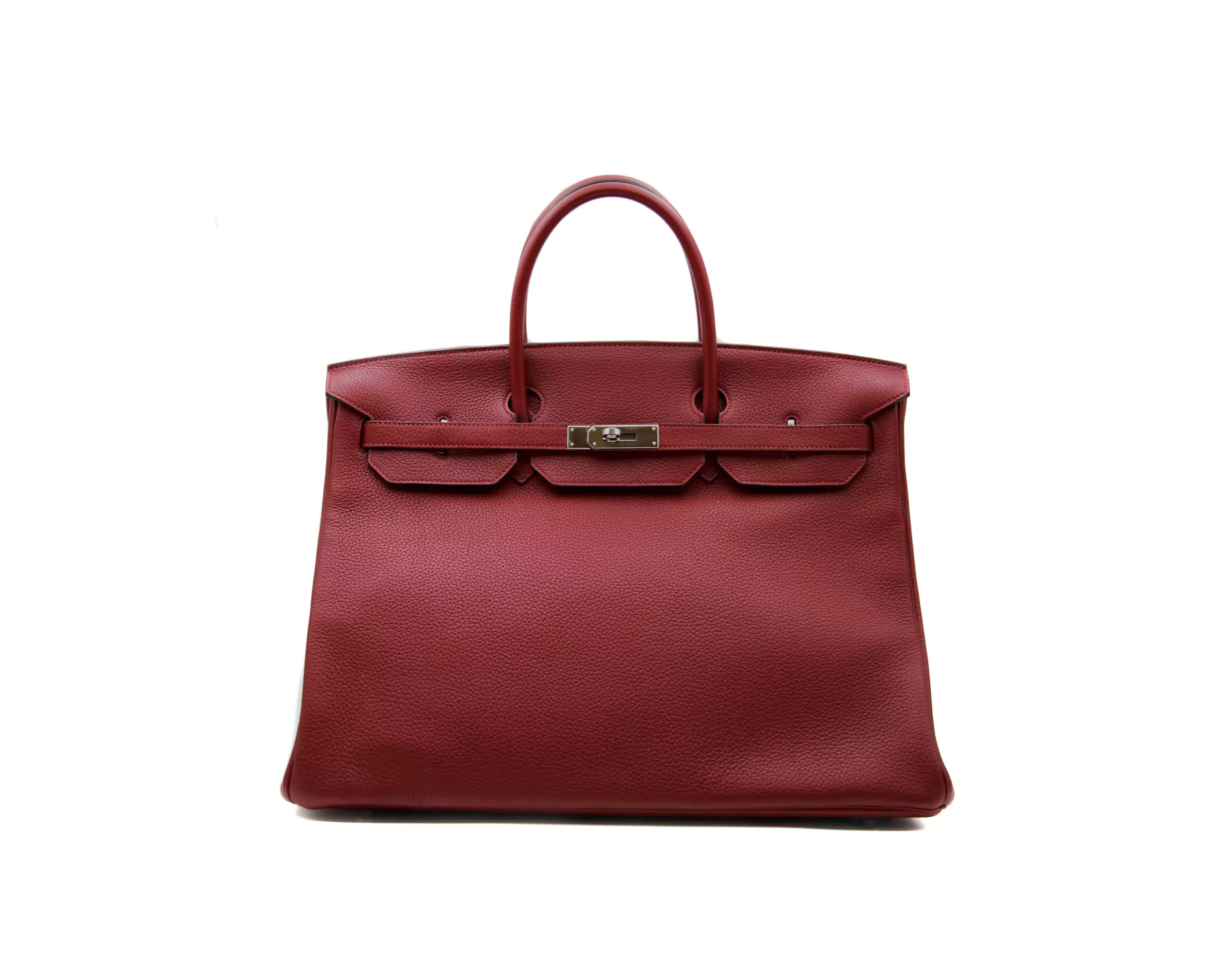 Hermès Birkin 40 Togo Rouge Grenat mit Palladium Hardware – Ansicht 1