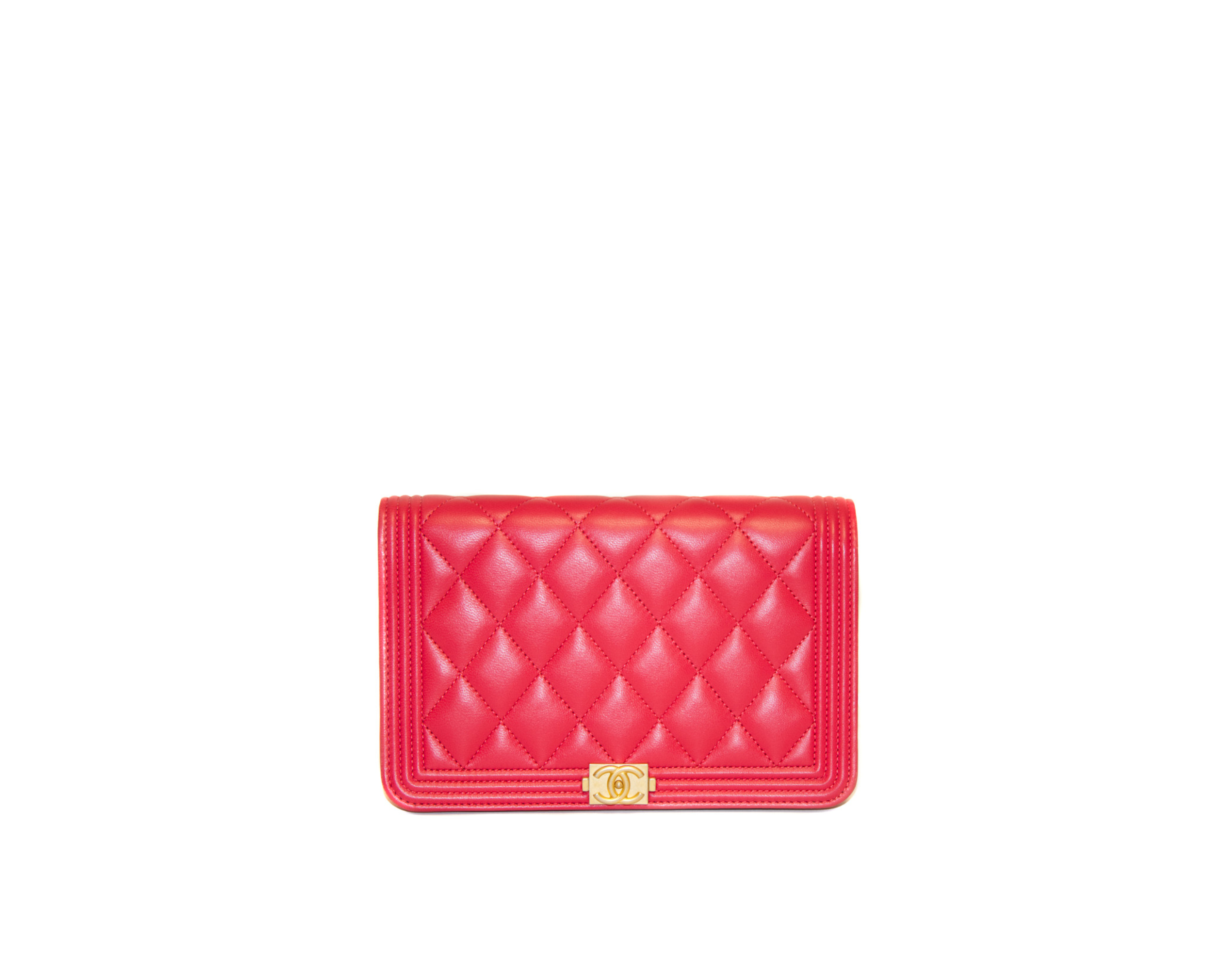 Chanel Wallet On Chain Korallenrot – Ansicht 1