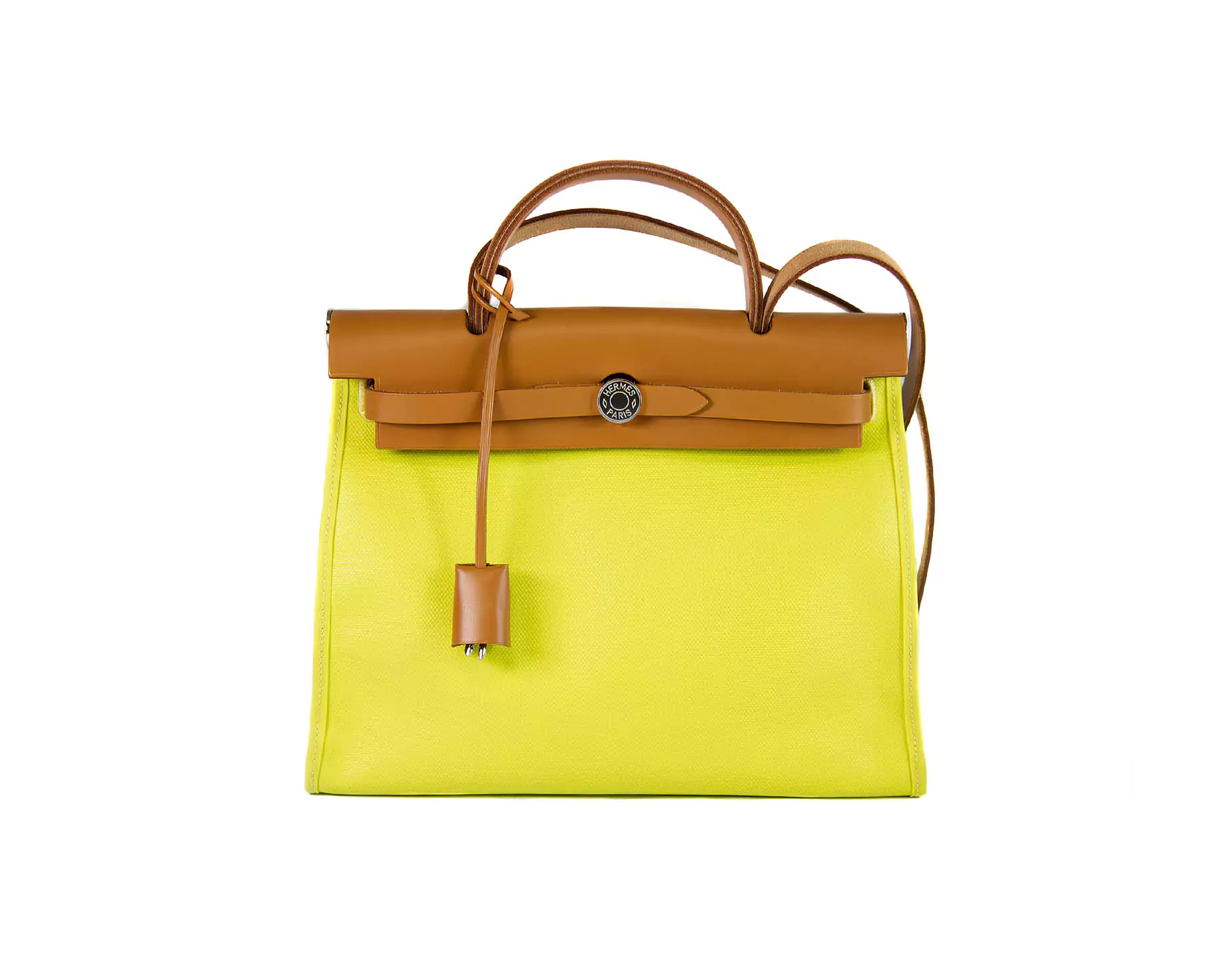 Hermès Herbag 31 Lime Ecru Beige Natural - Handbag Sense – Ansicht 1