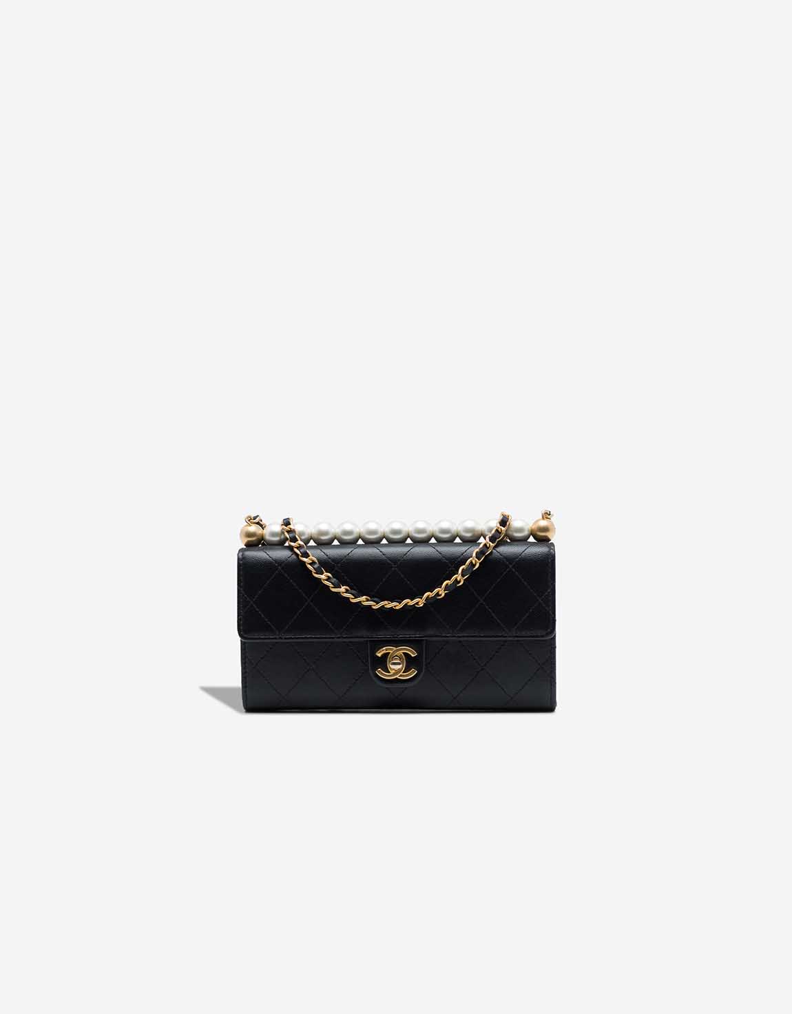 Chanel Timeless Wallet On Chain Ziegenleder Schwarz – Ansicht 1