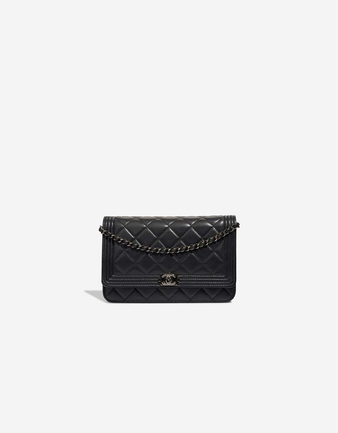 Chanel Boy Wallet On Chain Lammleder Schwarz – Ansicht 1
