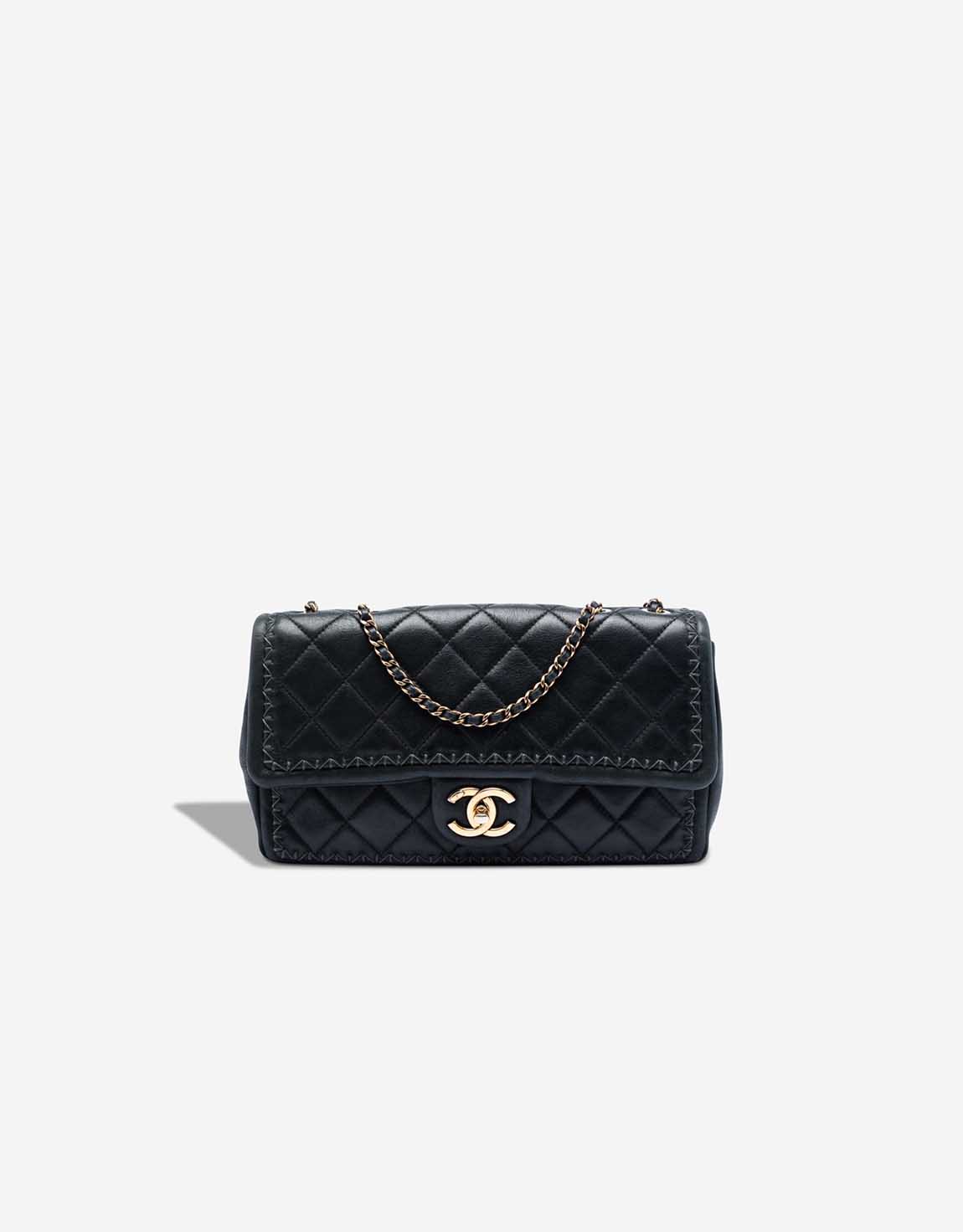 Chanel Timeless mittelgroße Tasche Kalbsleder Schwarz – Ansicht 1