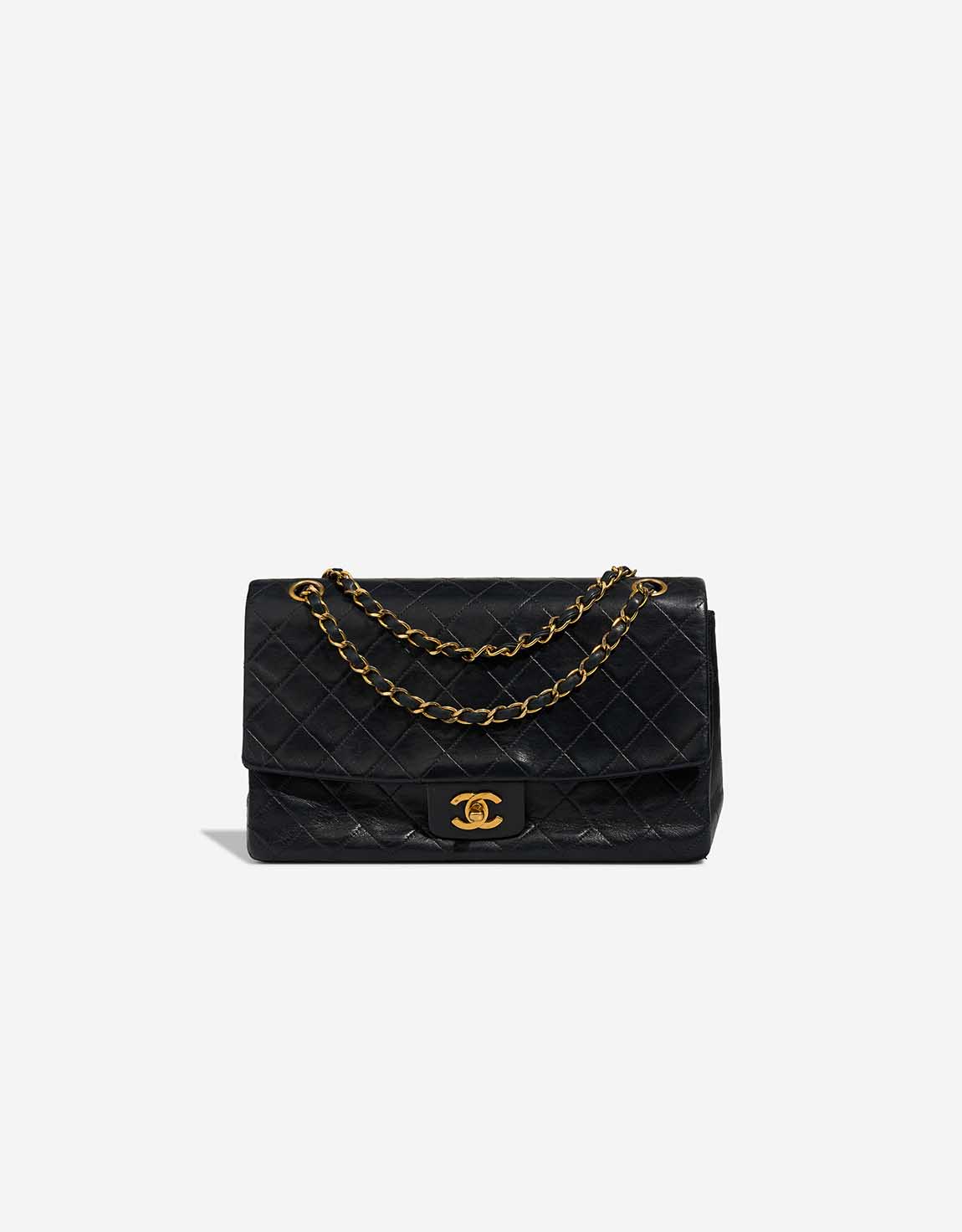 Chanel Timeless mittelgroße Tasche Lammleder Black – Ansicht 1