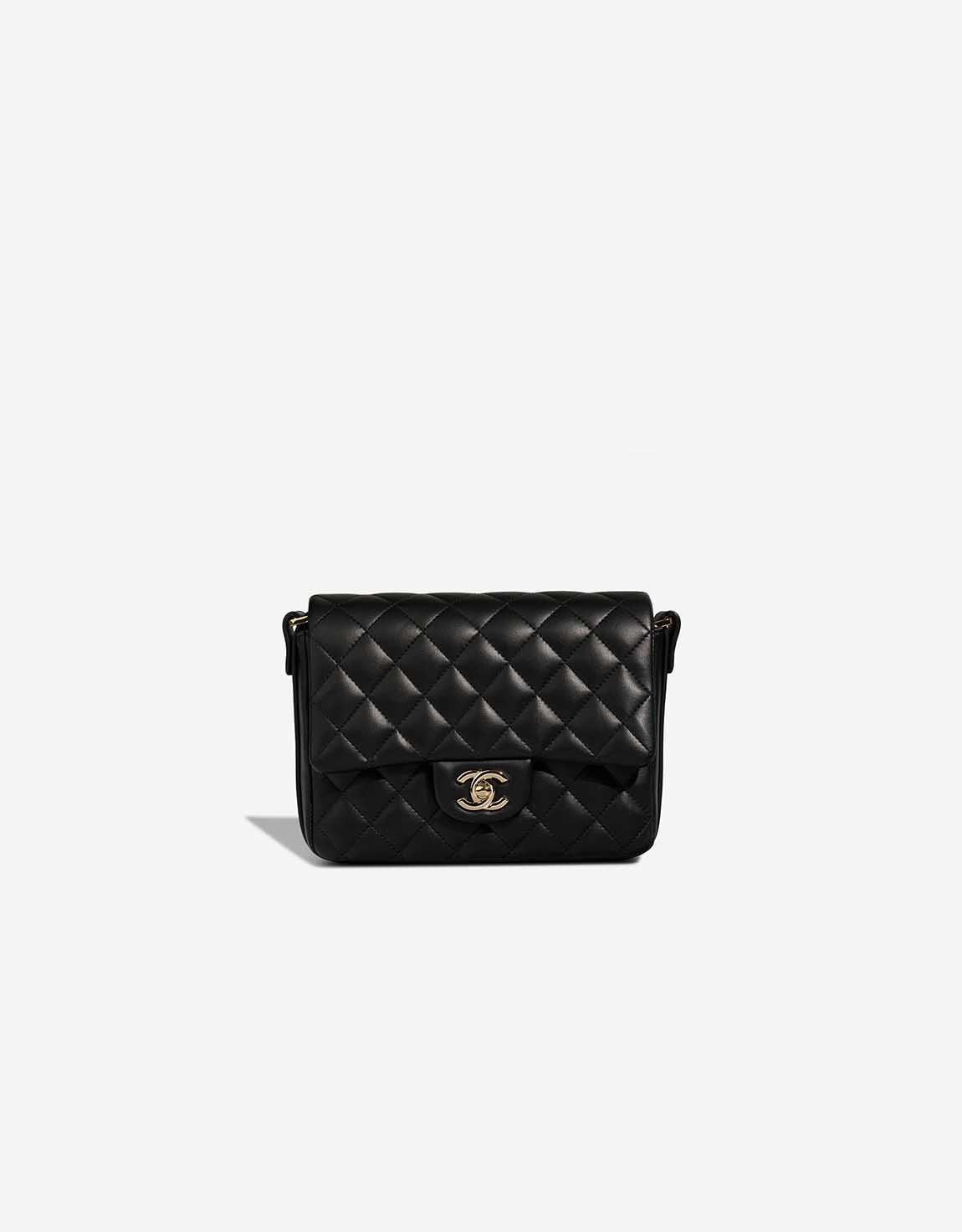 Chanel Timeless Mini-Tasche Lammleder Schwarz – Ansicht 1