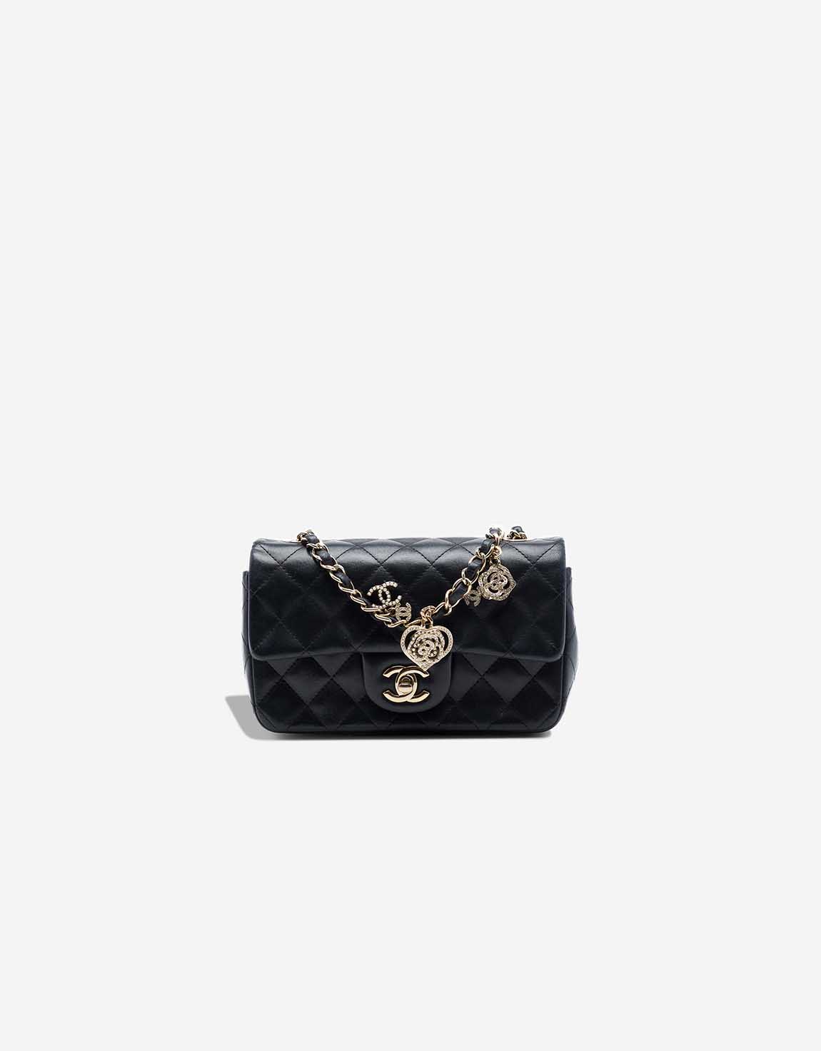 Chanel Timeless Mini-Tasche Lammleder Schwarz – Ansicht 1