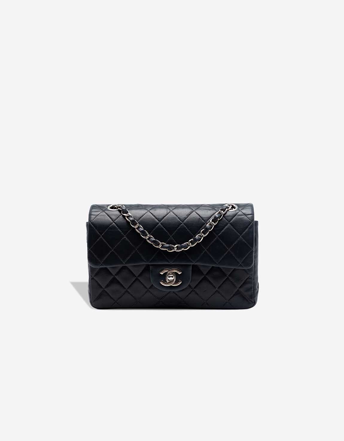 Chanel Timeless kleine Tasche Lammleder Schwarz – Ansicht 1