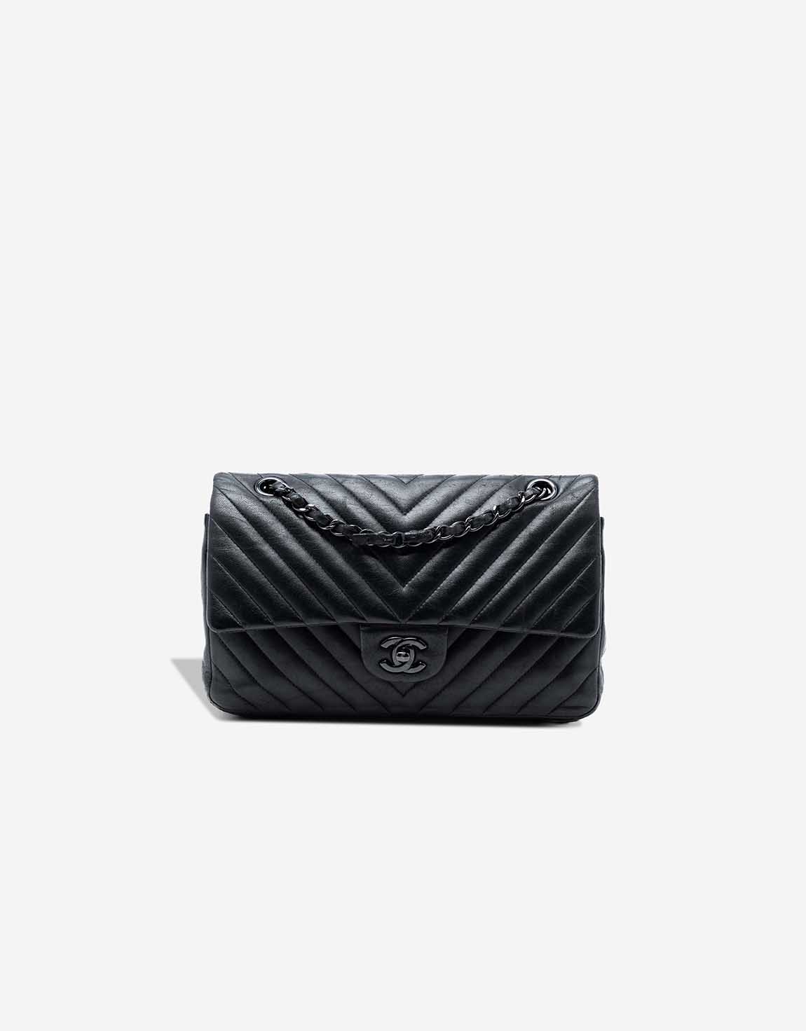 Chanel Timeless mittelgroße Tasche Lammleder So Black – Ansicht 1