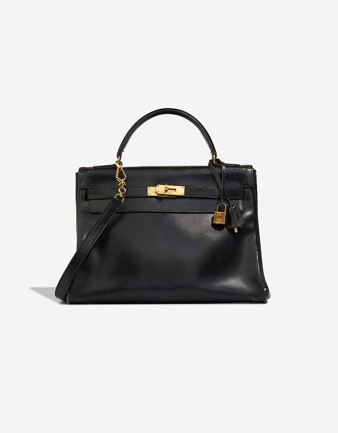 Hermès Kelly 32 Box Schwarz – Ansicht 1