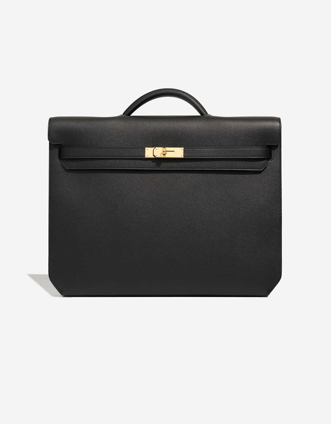 Hermès Kelly Dépêches 36 Epsom Schwarz – Ansicht 1