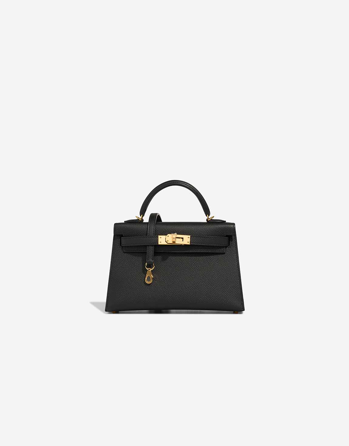 Hermès Kelly Mini Epsom Schwarz – Ansicht 1