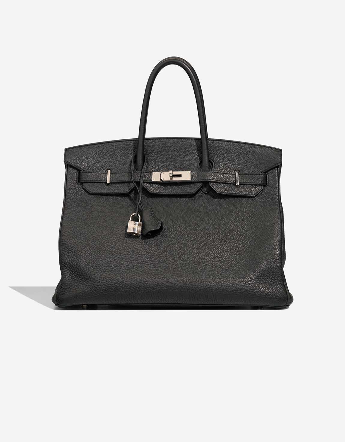 Hermès Birkin 35 Taurillon Clémence Schwarz – Ansicht 1