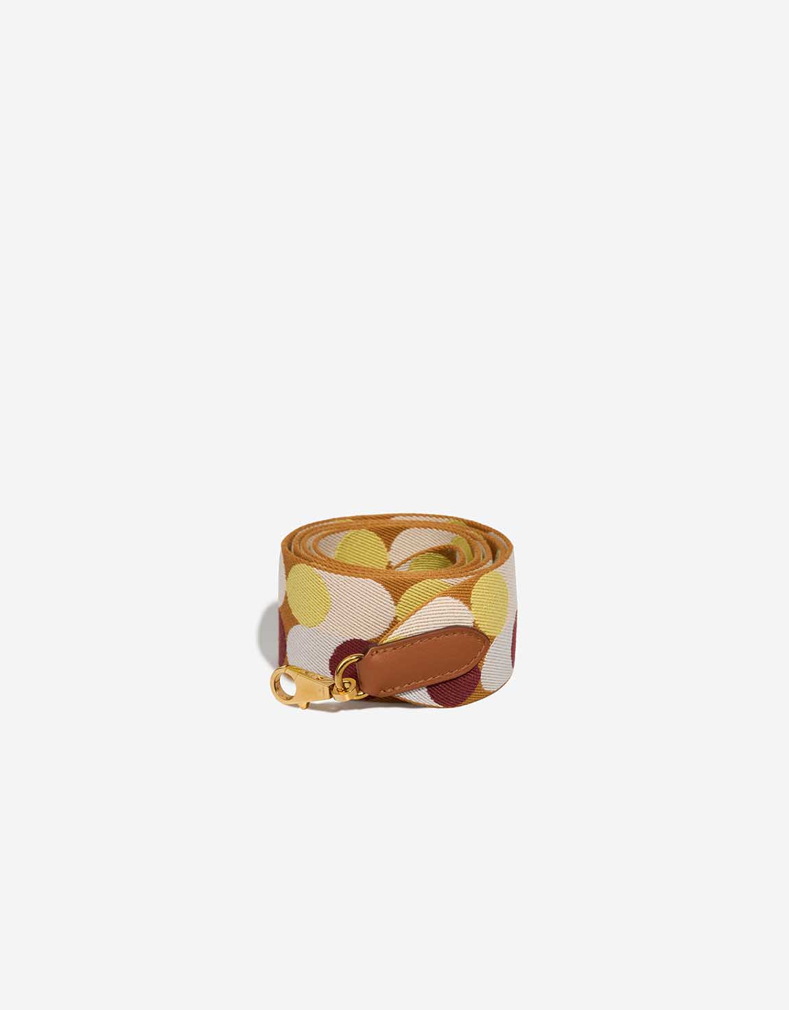 Hermès Kelly Strap Swift / Canvas Gold / Craie / Mauve Pâle – Ansicht 1