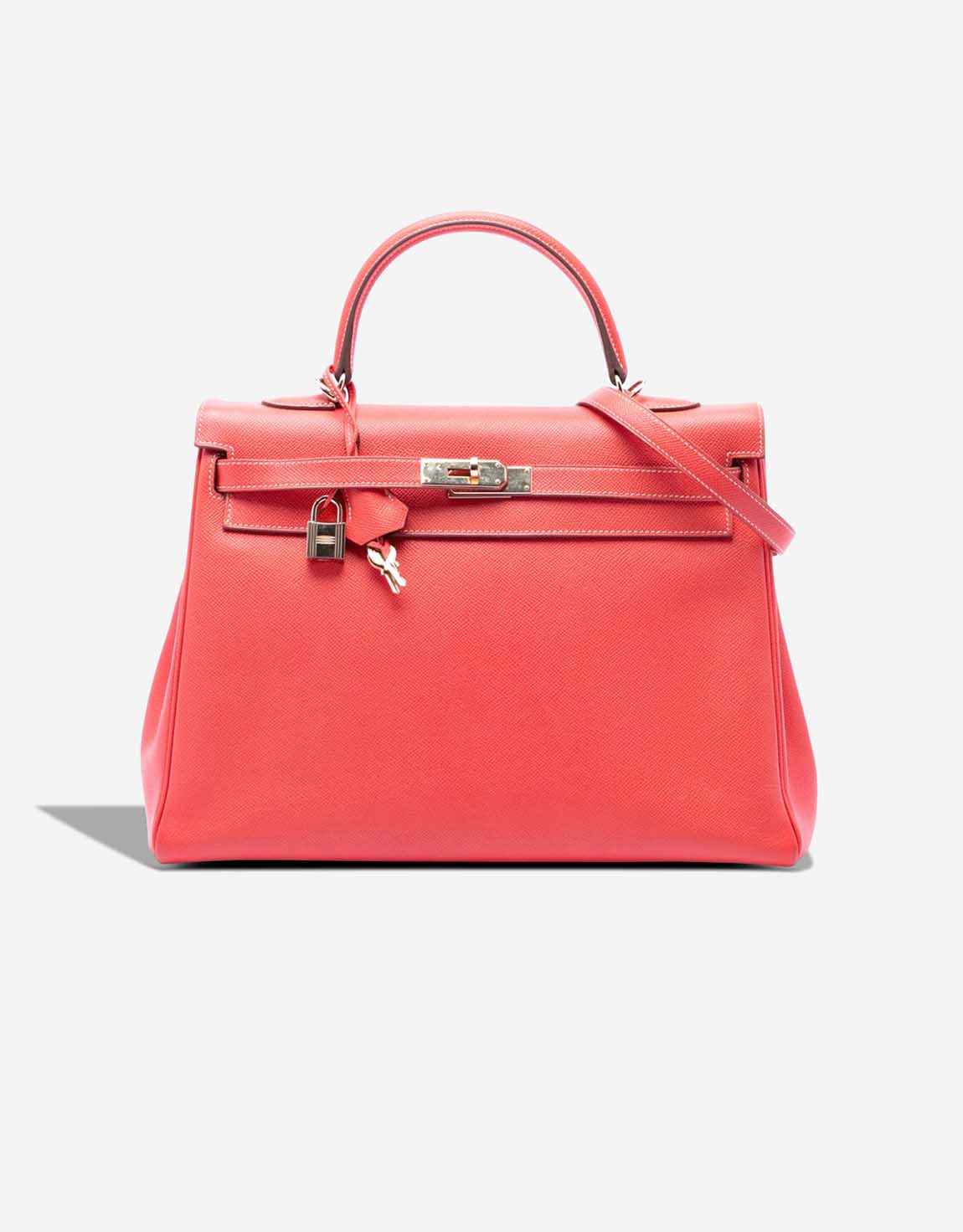 Hermès Kelly Candy 35 Epsom Rose Jaipur / Gold – Ansicht 1