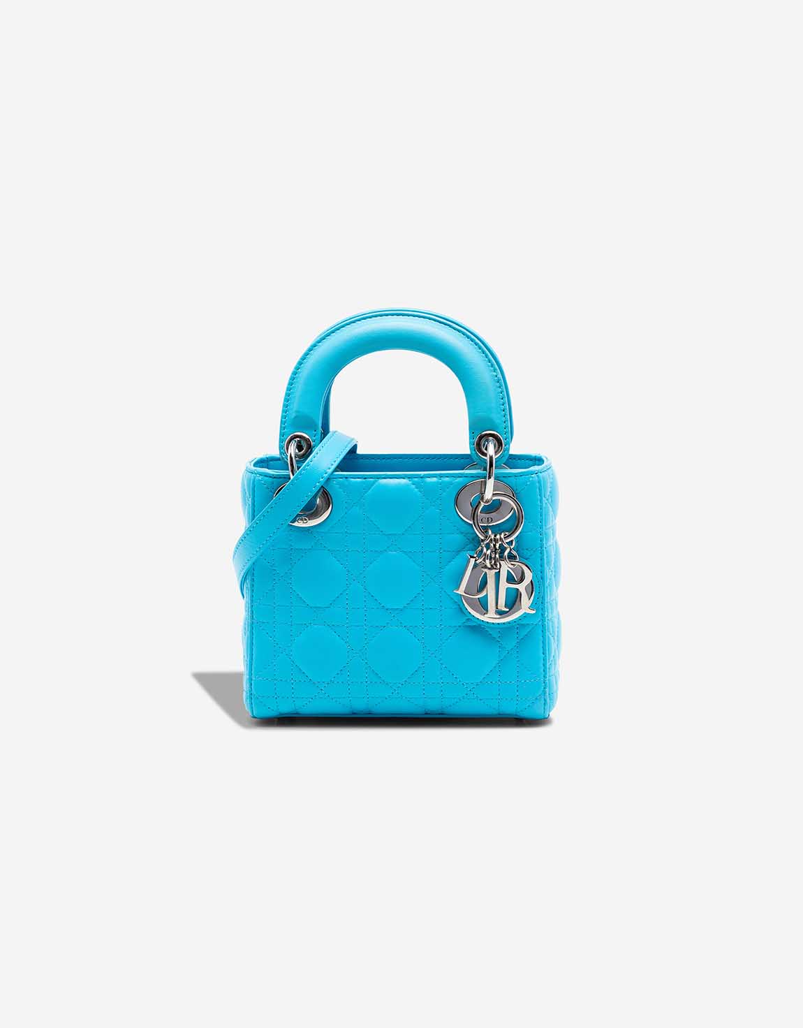 Dior Lady Mini Lammleder Blau – Ansicht 1