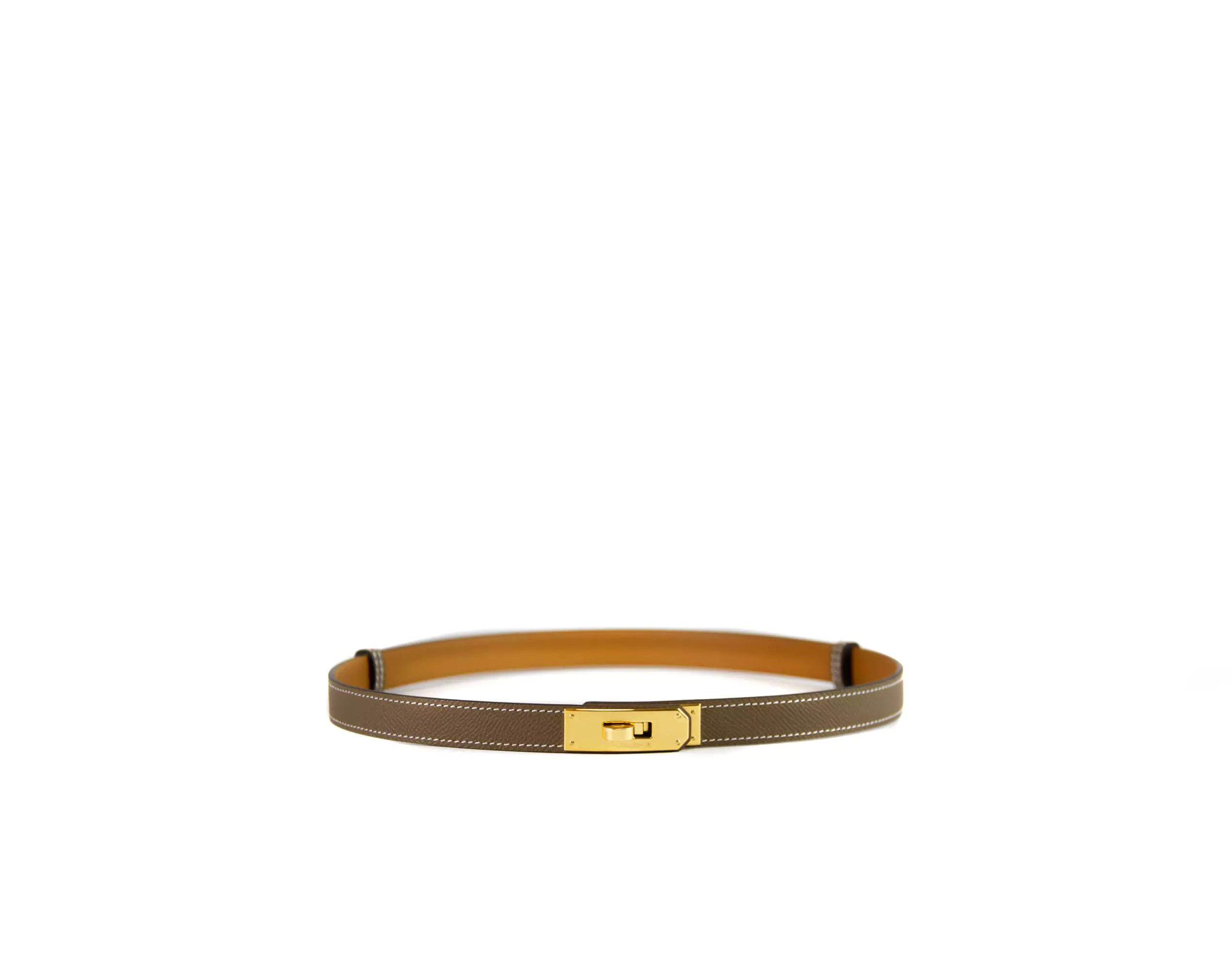 Hermès Kelly Gürtel 18 Etoupe – Ansicht 1