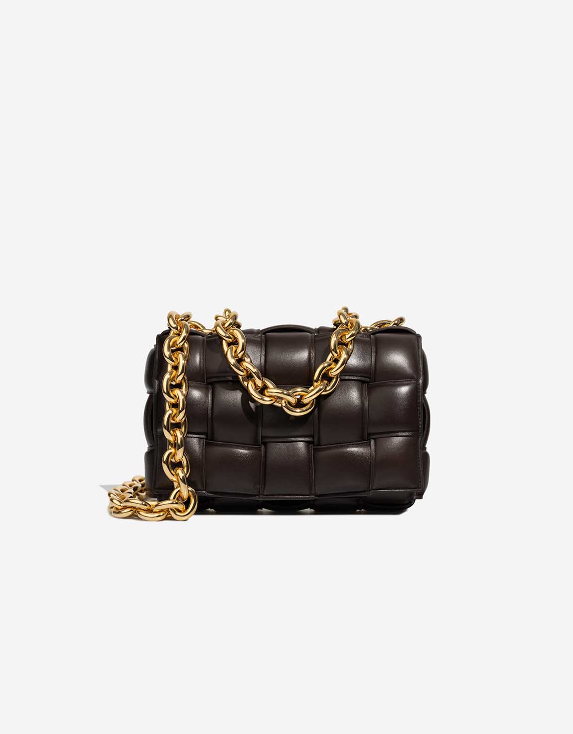 Bottega Veneta Cassette Lammleder Dunkelbraun – Ansicht 1