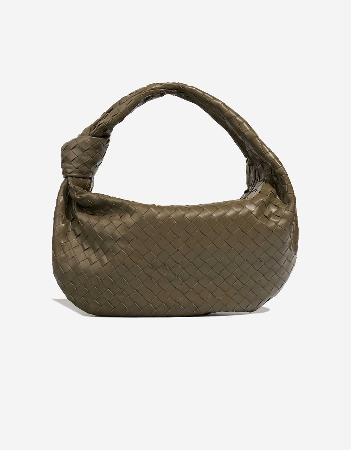 Bottega Veneta Jodie mittelgroße Tasche Lammleder Olive – Ansicht 1