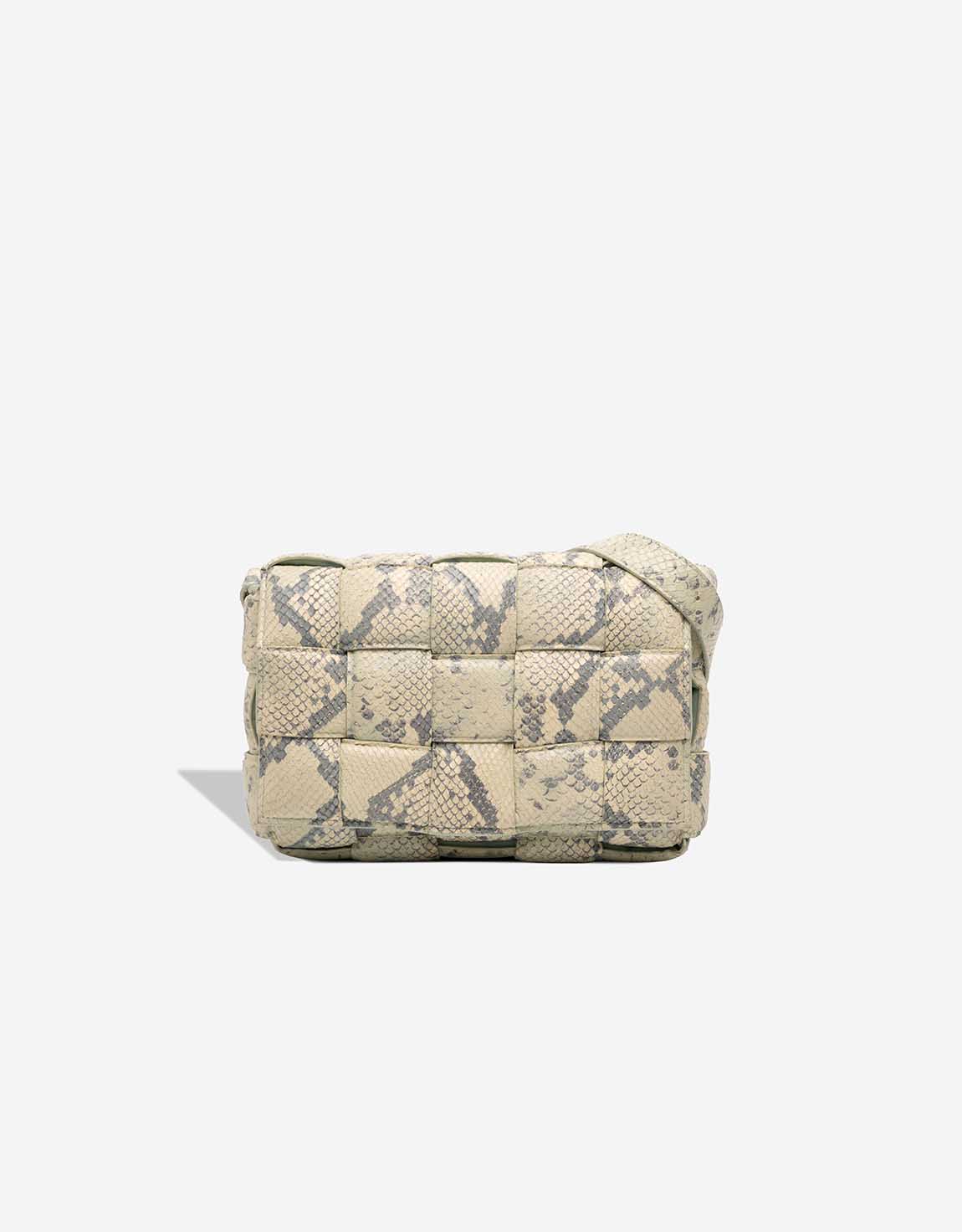 Bottega Veneta Cassette Ziegenleder Beige / Türkis – Ansicht 1
