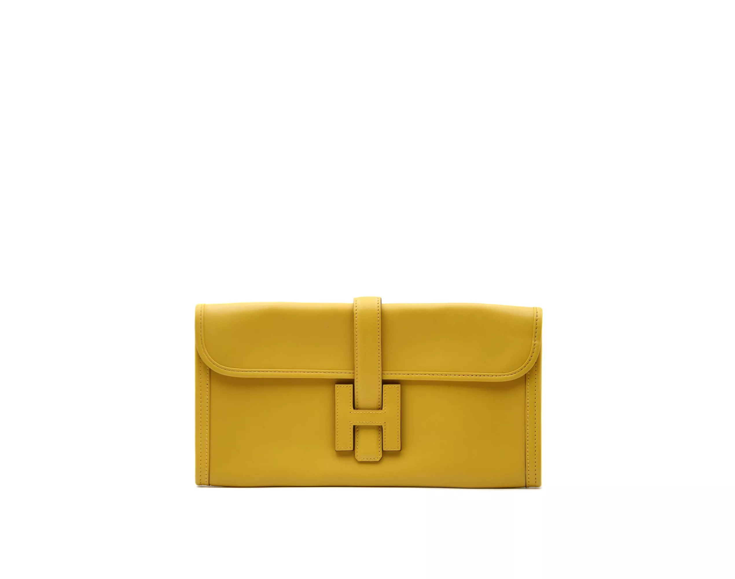 Hermès Jige Clutch 29 Swift Gelb – Ansicht 1