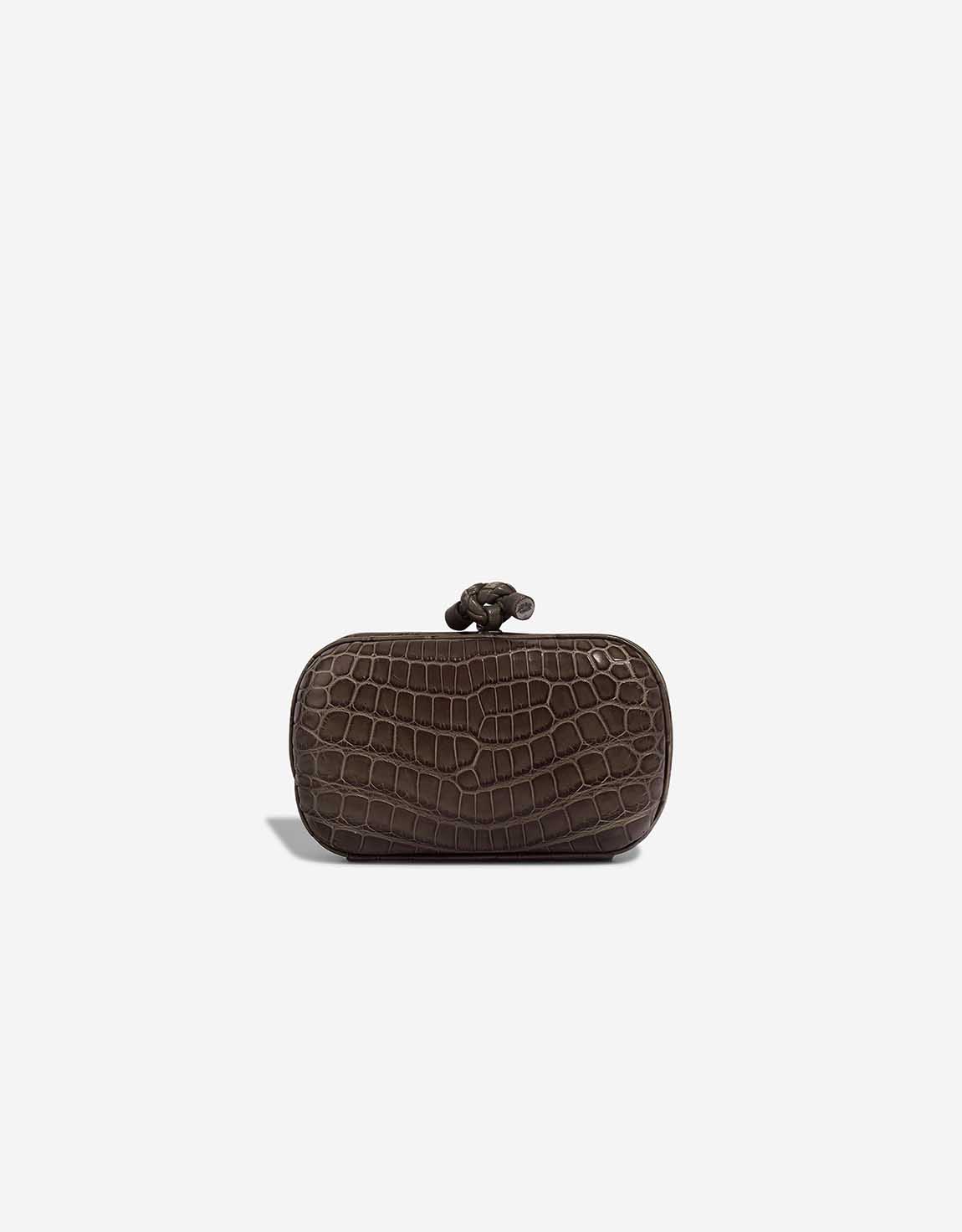 Bottega Veneta Knot Clutch Krokodilleder Braun – Ansicht 1