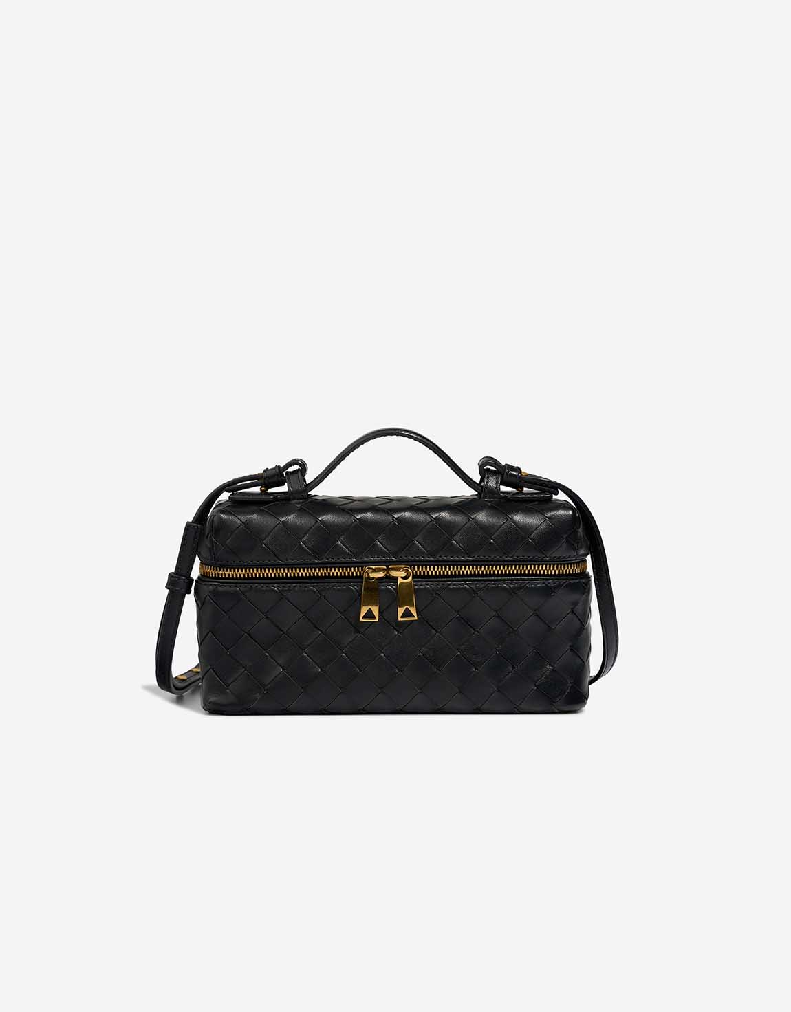 Bottega Veneta Bang Bang kleine Tasche Lammleder Schwarz – Ansicht 1