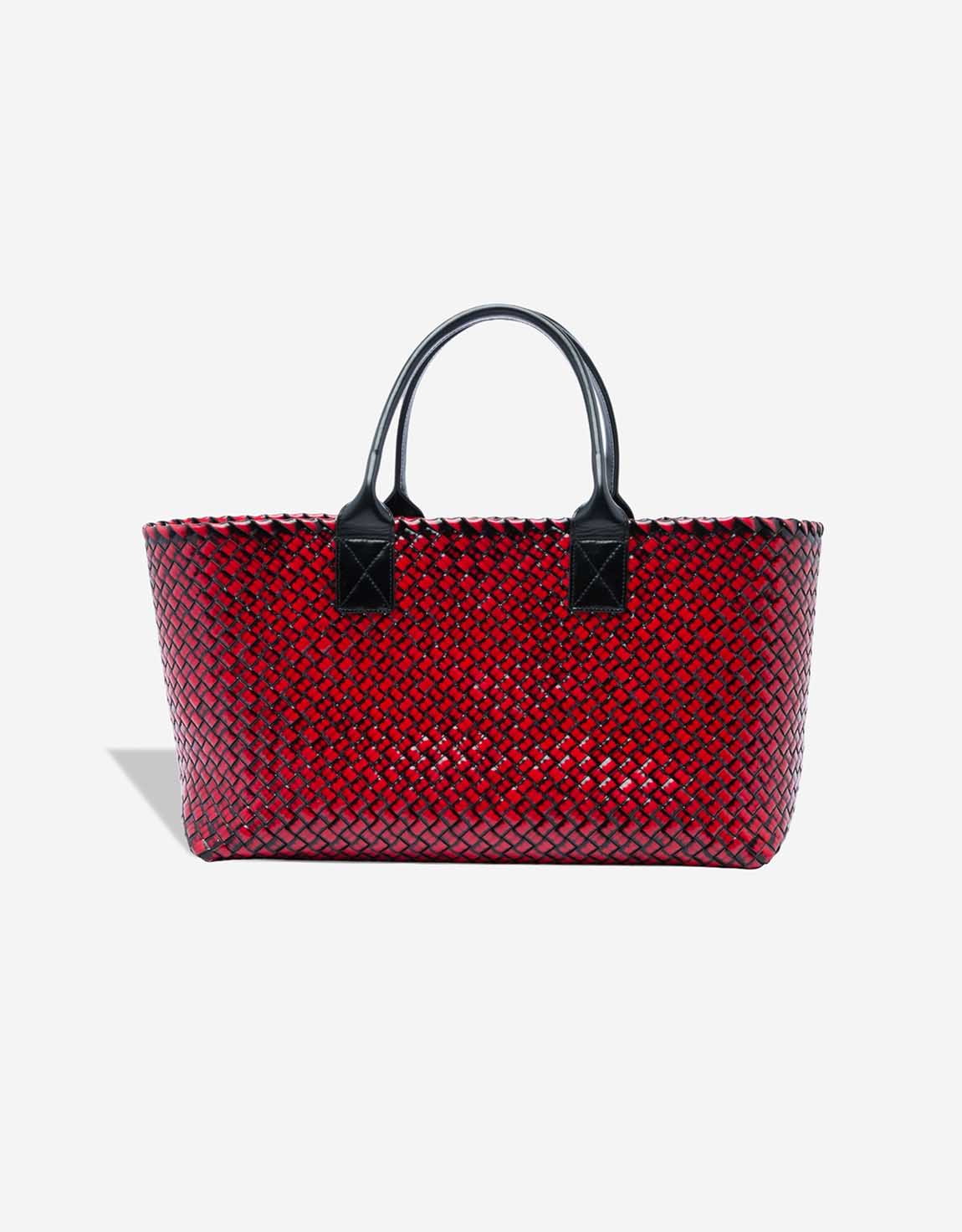 Bottega Veneta Cabat mittelgroße Tasche Kalbsleder Rot / Schwarz – Ansicht 1