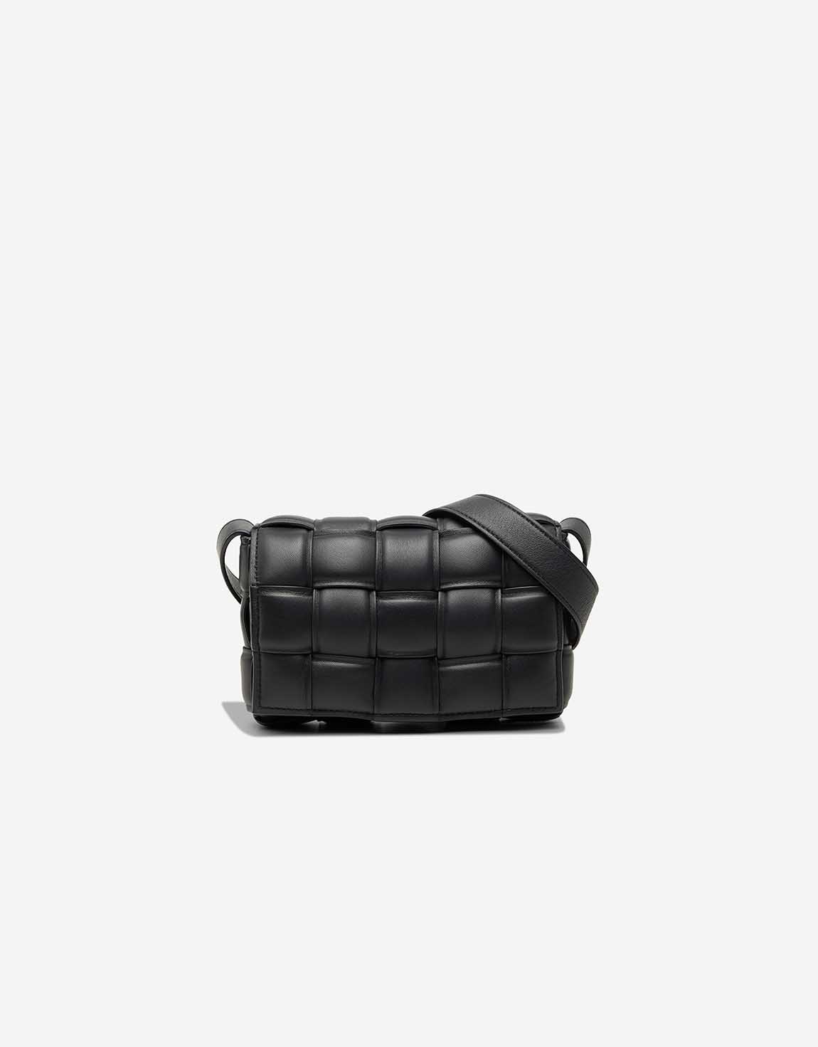 Bottega Veneta Cassette kleine Tasche Lammleder Schwarz – Ansicht 1