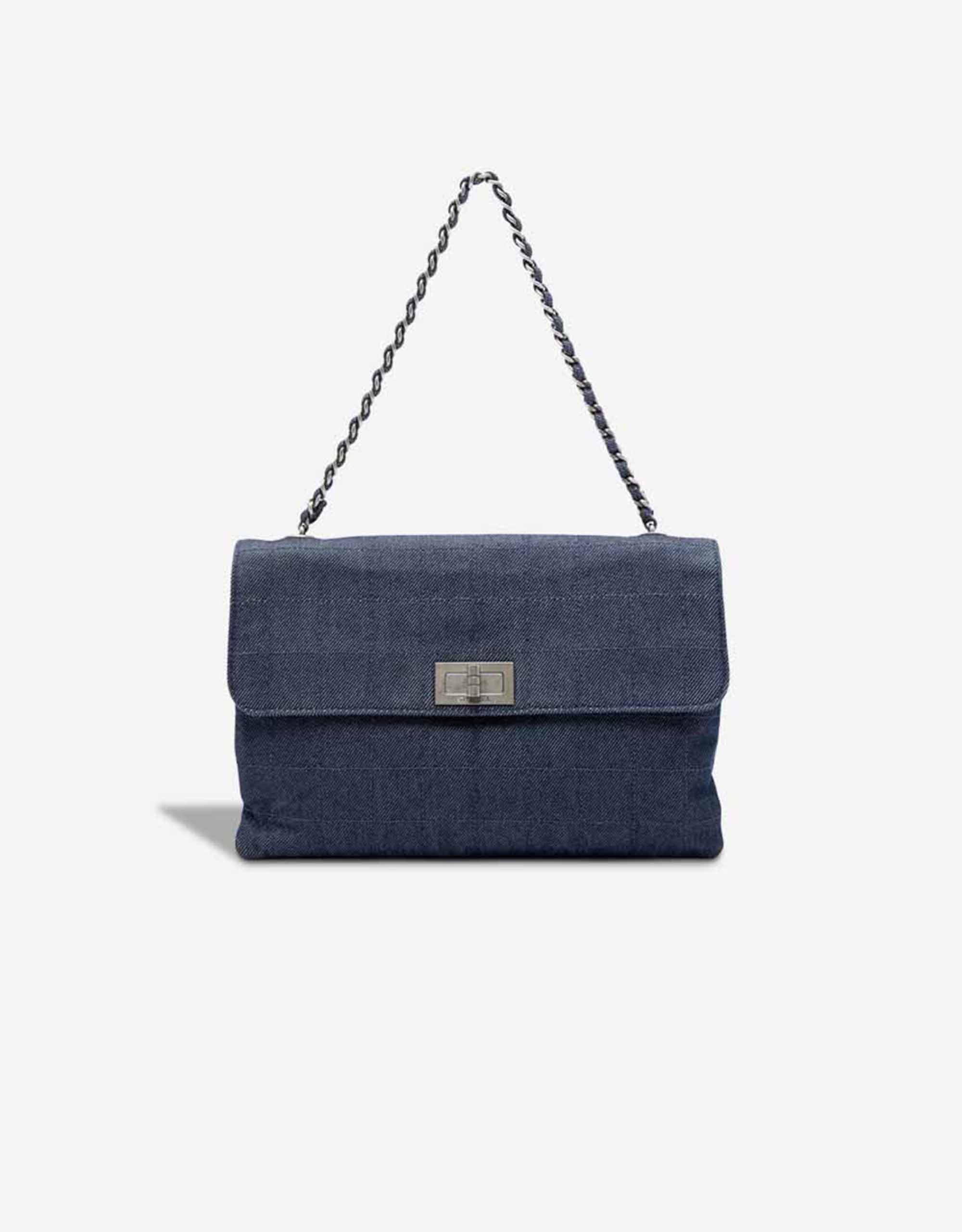Chanel 2.55 Reissue Schultertasche Denim Blau – Ansicht 1