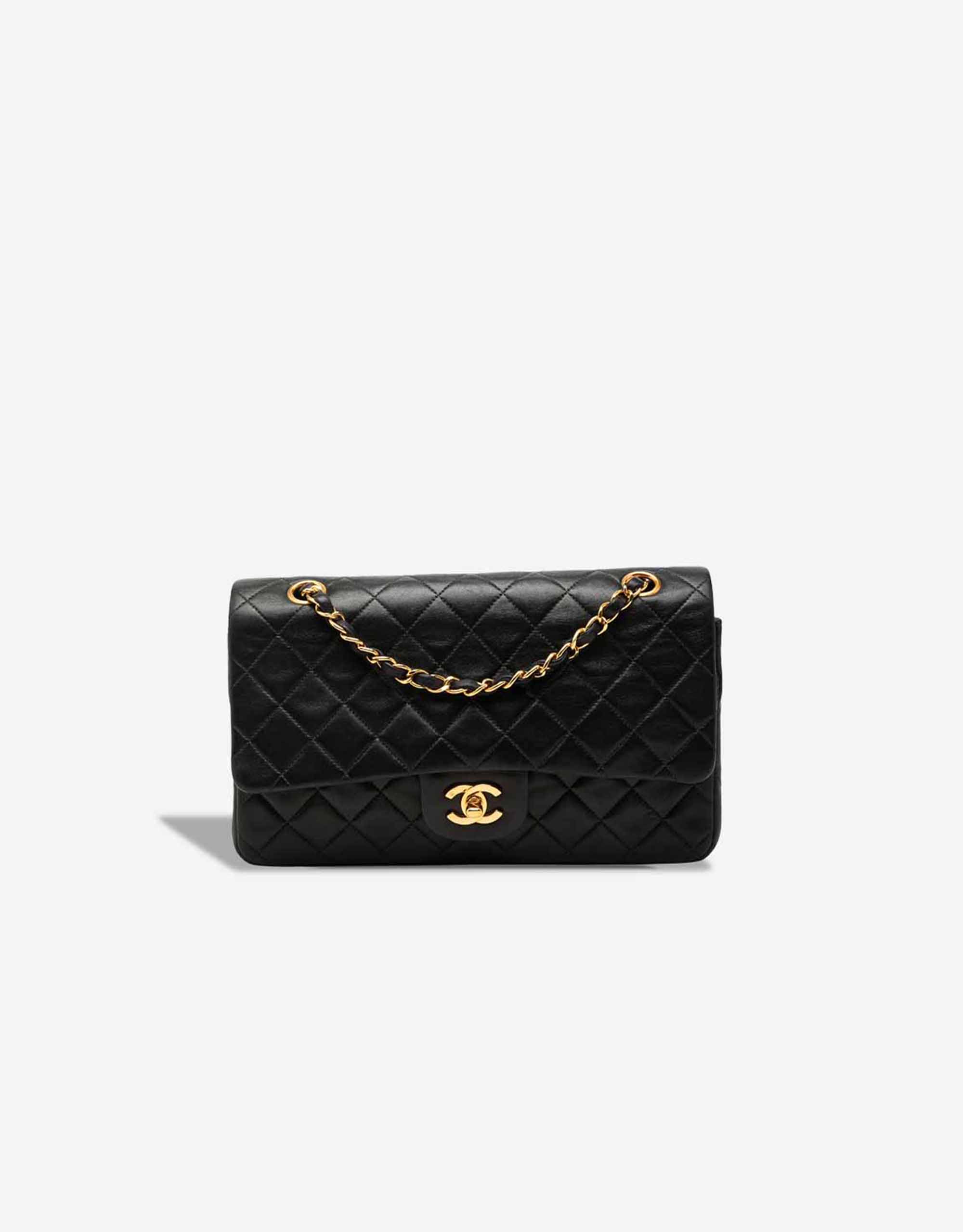 Chanel Timeless mittelgroße Tasche Lammleder Black – Ansicht 1