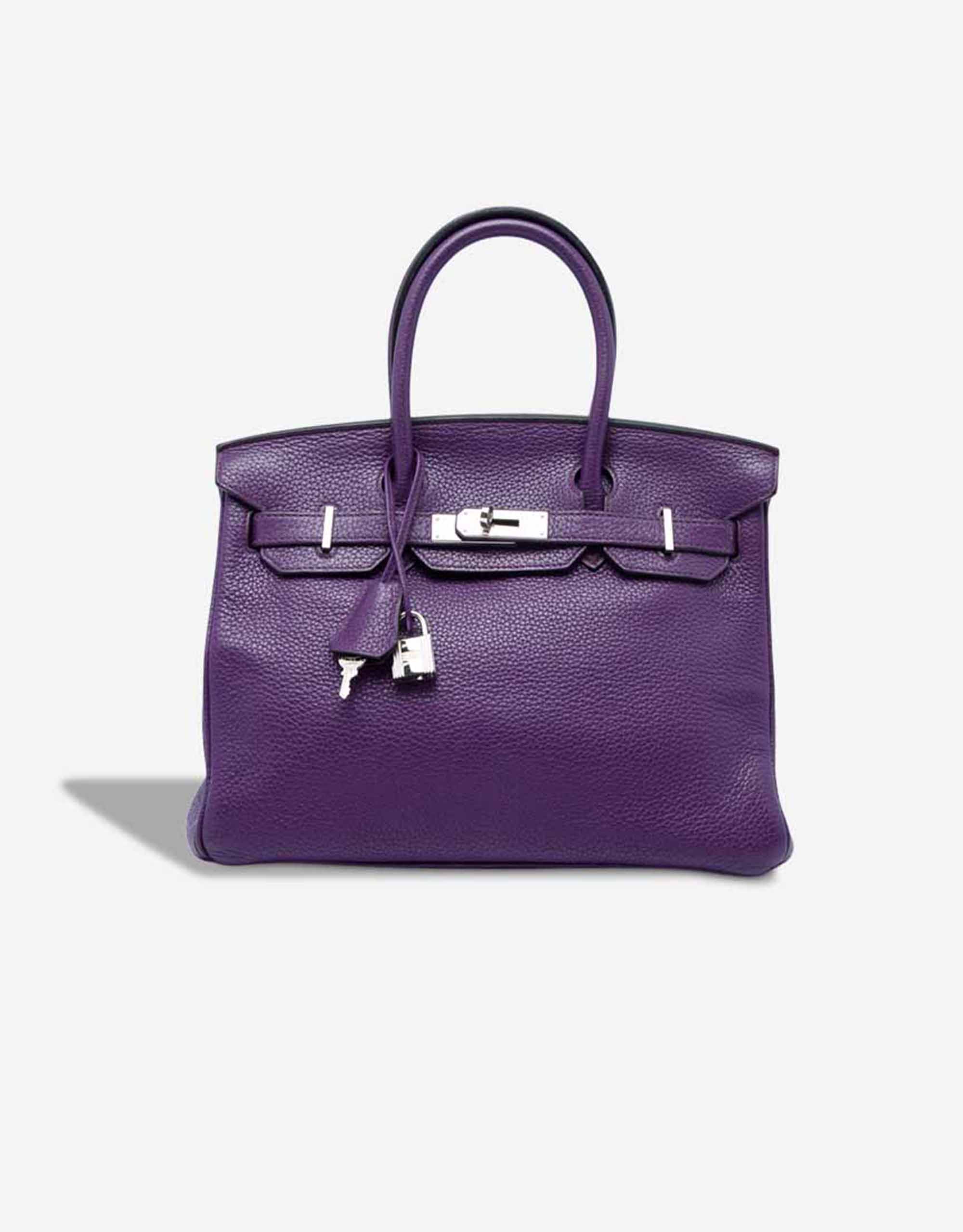 Hermès Birkin 30 Clémence Ultraviolet – Ansicht 1