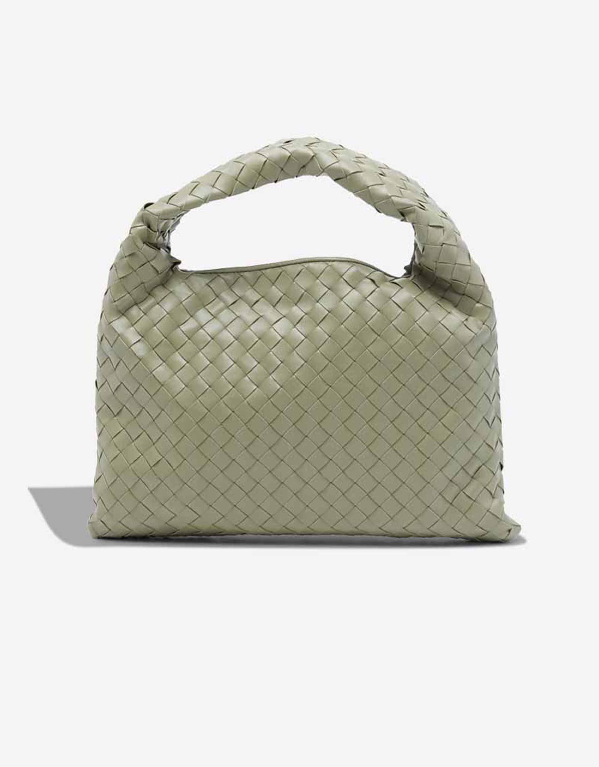 Bottega Veneta Hobo mittelgroße Tasche Lammleder Khaki – Ansicht 1