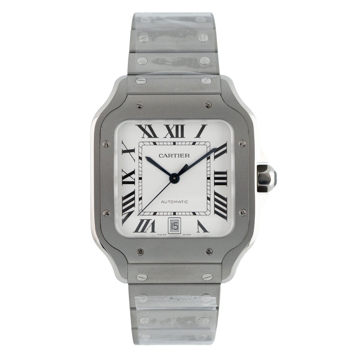 Cartier Santos Silver Dial Titan Unworn 2026 - WSSA0089 – Ansicht 1